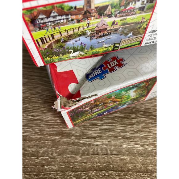 Sure-Lox 500 Piece Jigsaw Puzzle Summer Thatched Home‎ & Village - Picture 6 of 9